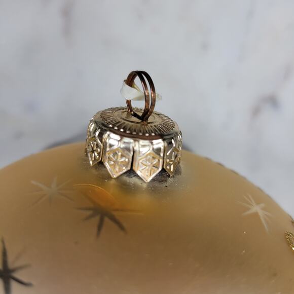 Vtg Radko 2000 Millennium Ball Ornament 4" Gold Glitter Christmas Holiday Decor - Picture 6 of 13